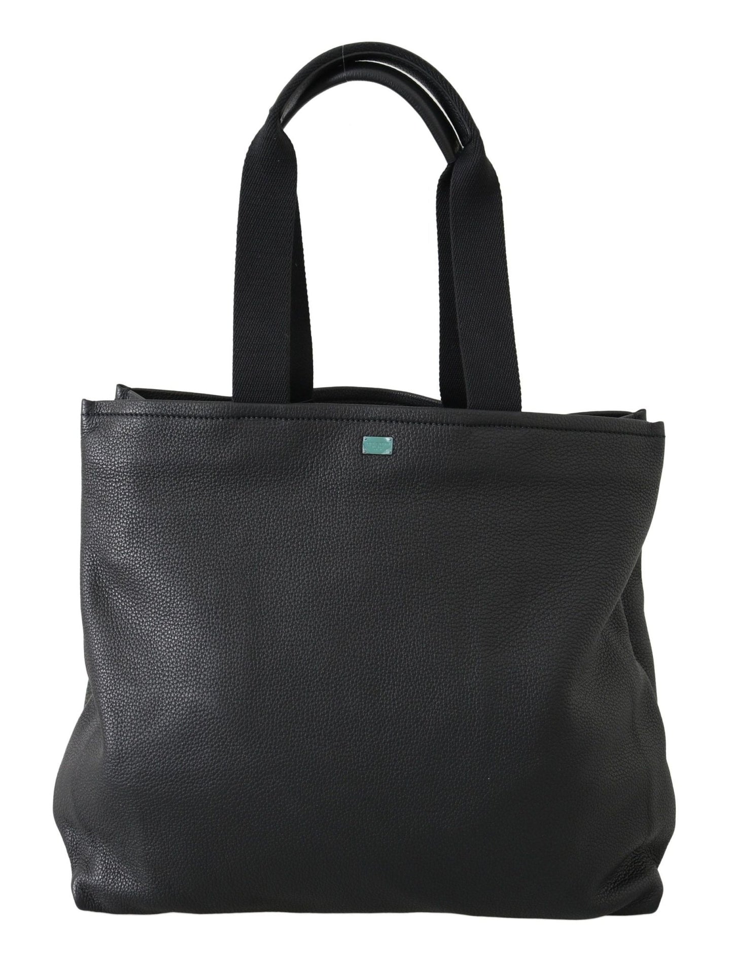 Dolce & Gabbana Elegant Black Leather Tote for Men - Sandy Store ByNet
