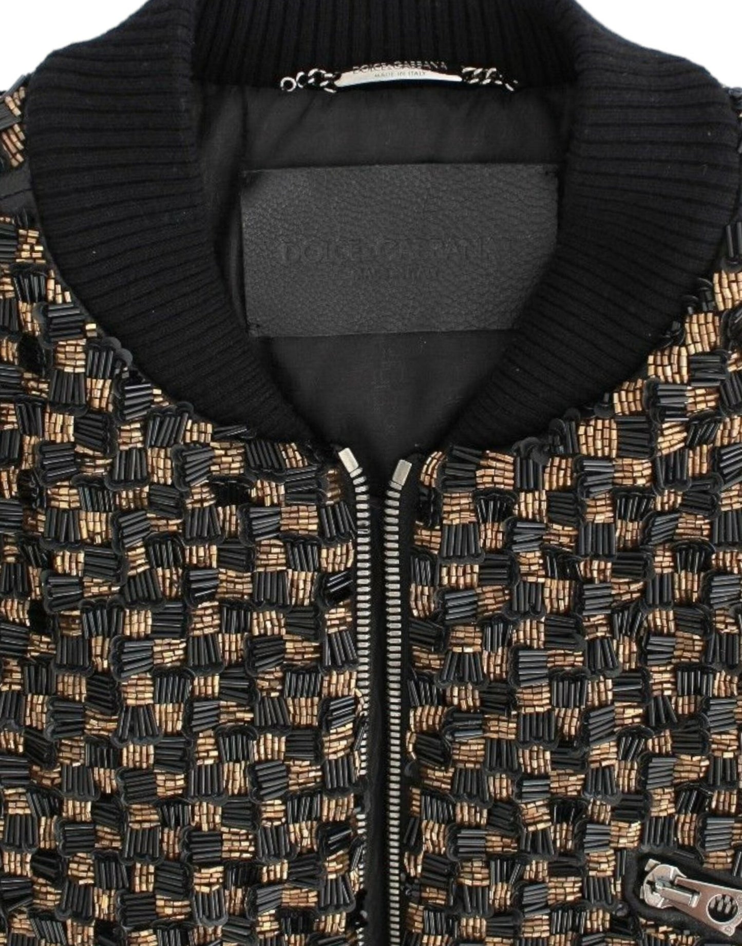 Dolce & Gabbana Elegant Black Sequined Designer Jacket - Sandy Store ByNet