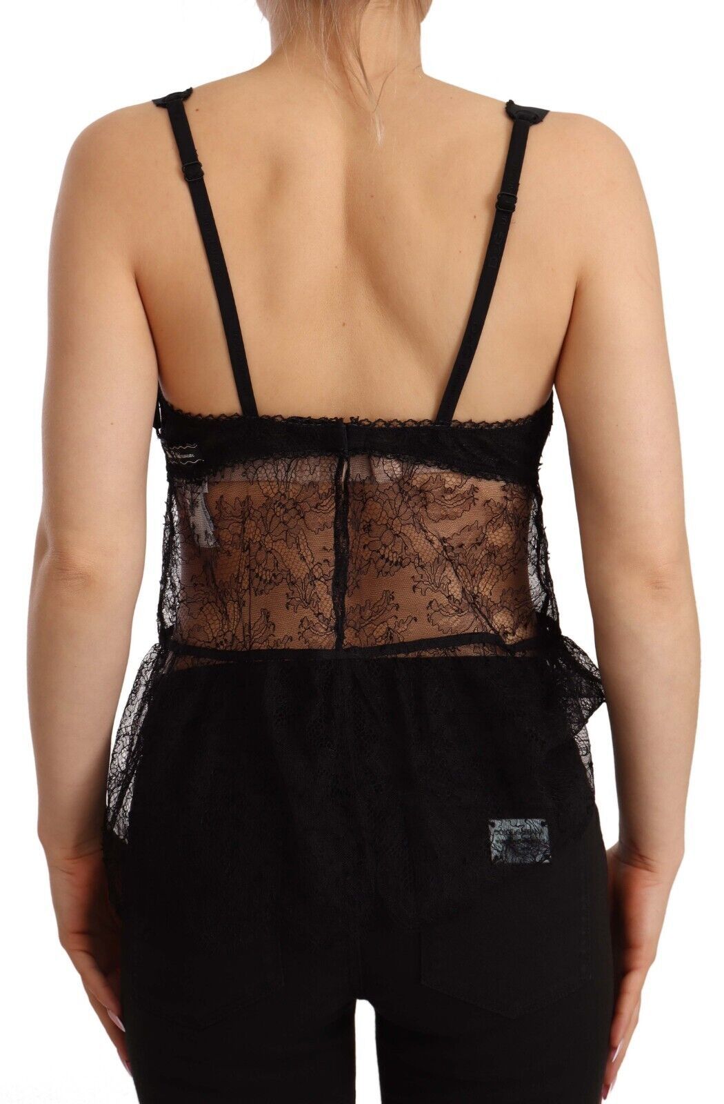 Dolce & Gabbana Elegant Black Silk Lingerie Chemise - Sandy Store ByNet