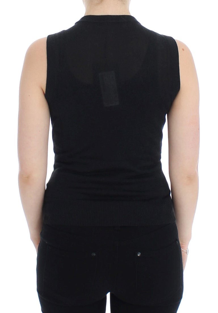 Dolce & Gabbana Elegant Black Sleeveless Pullover Vest - Sandy Store ByNet