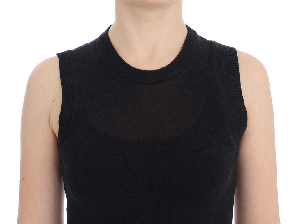 Dolce & Gabbana Elegant Black Sleeveless Pullover Vest - Sandy Store ByNet