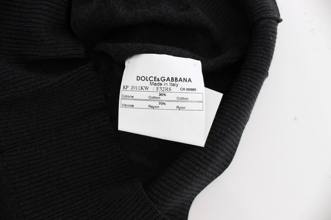 Dolce & Gabbana Elegant Black Sleeveless Pullover Vest - Sandy Store ByNet