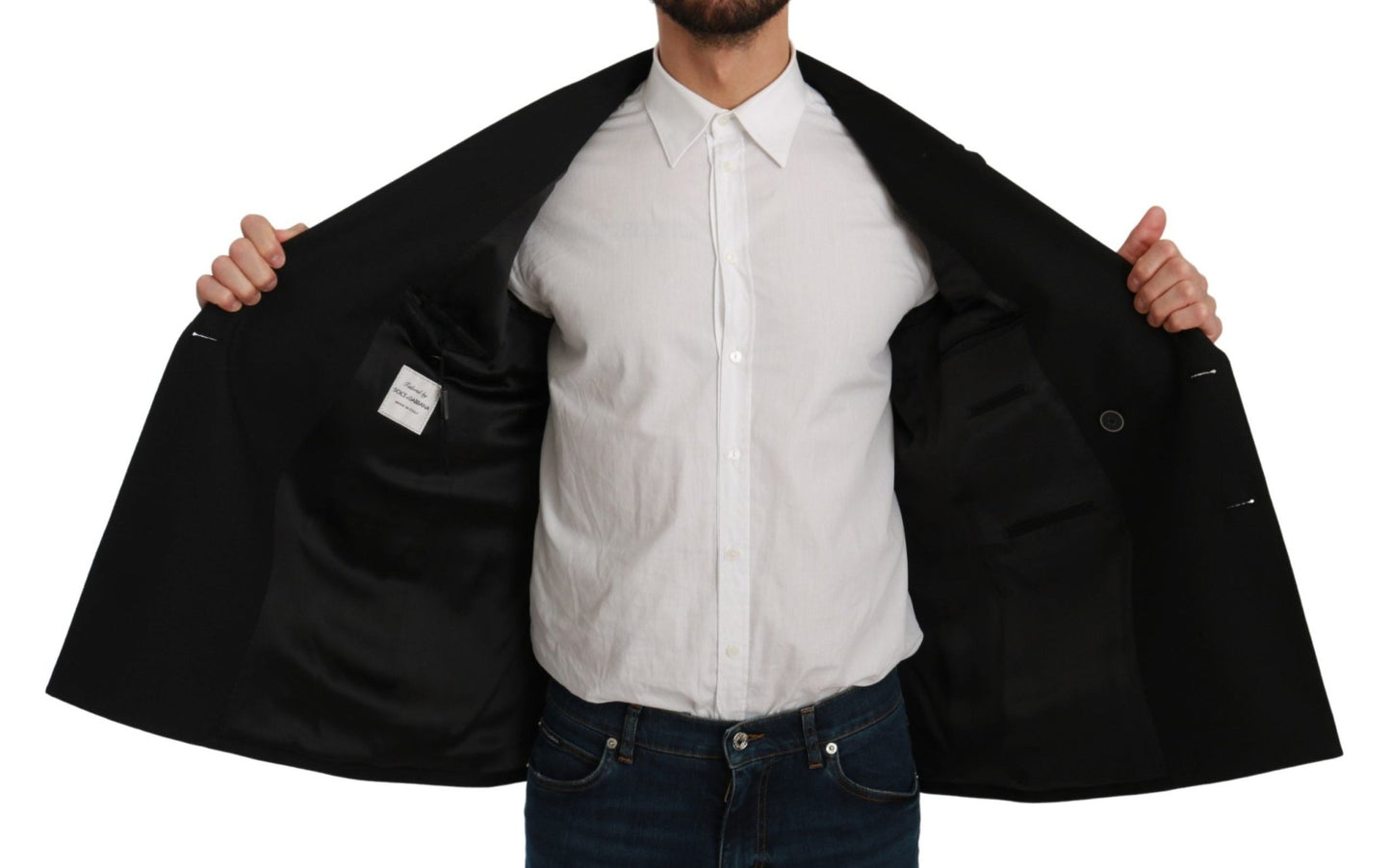 Dolce & Gabbana Elegant Black Slim Fit Formal Blazer - Sandy Store ByNet