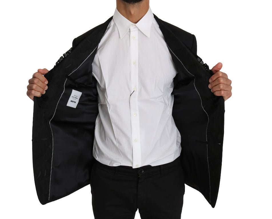 Dolce & Gabbana Elegant Black Slim Fit Martini Blazer Jacket - Sandy Store ByNet
