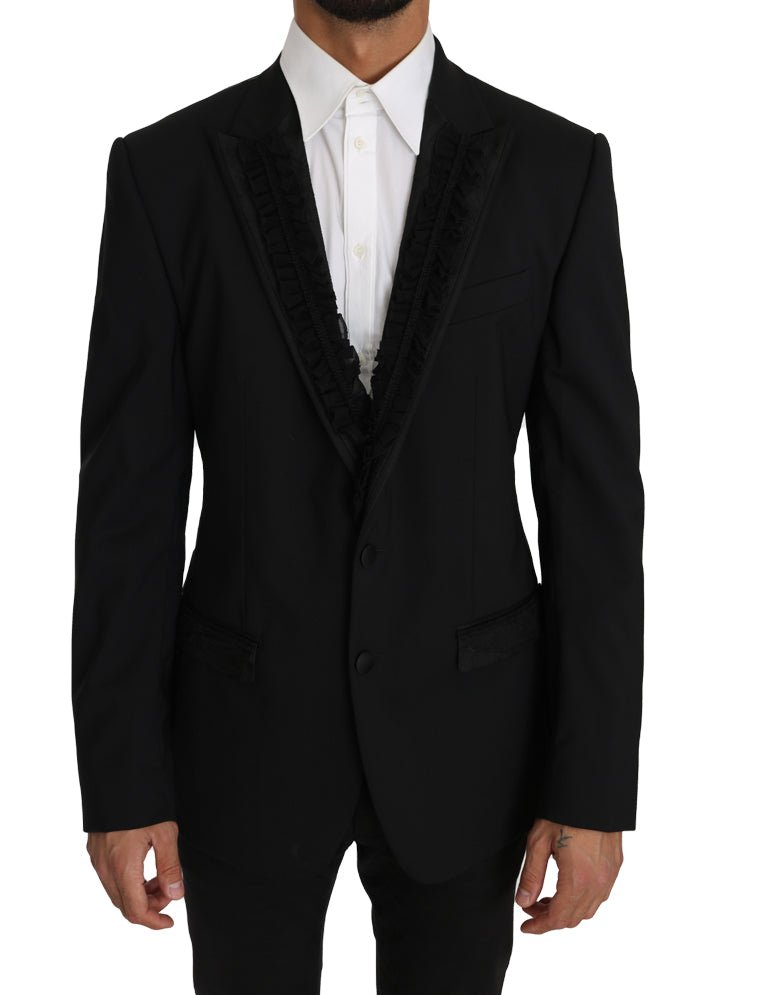 Dolce & Gabbana Elegant Black Slim Fit Martini Blazer Jacket - Sandy Store ByNet