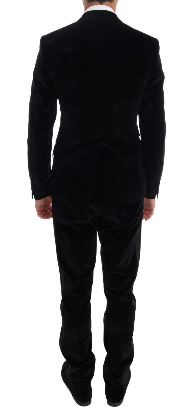 Dolce & Gabbana Elegant Black Slim Fit Three - Piece Suit - Sandy Store ByNet