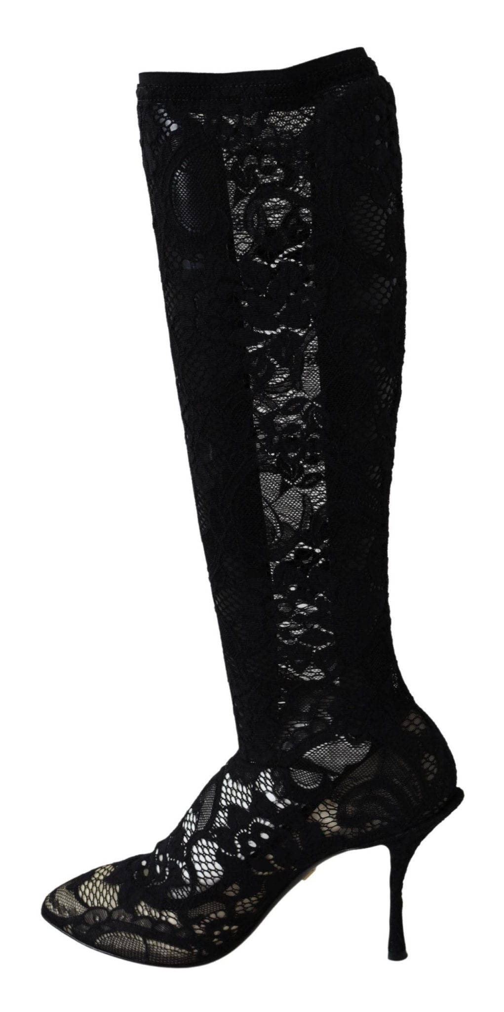Dolce & Gabbana Elegant Black Stretch Sock Pumps - Sandy Store ByNet
