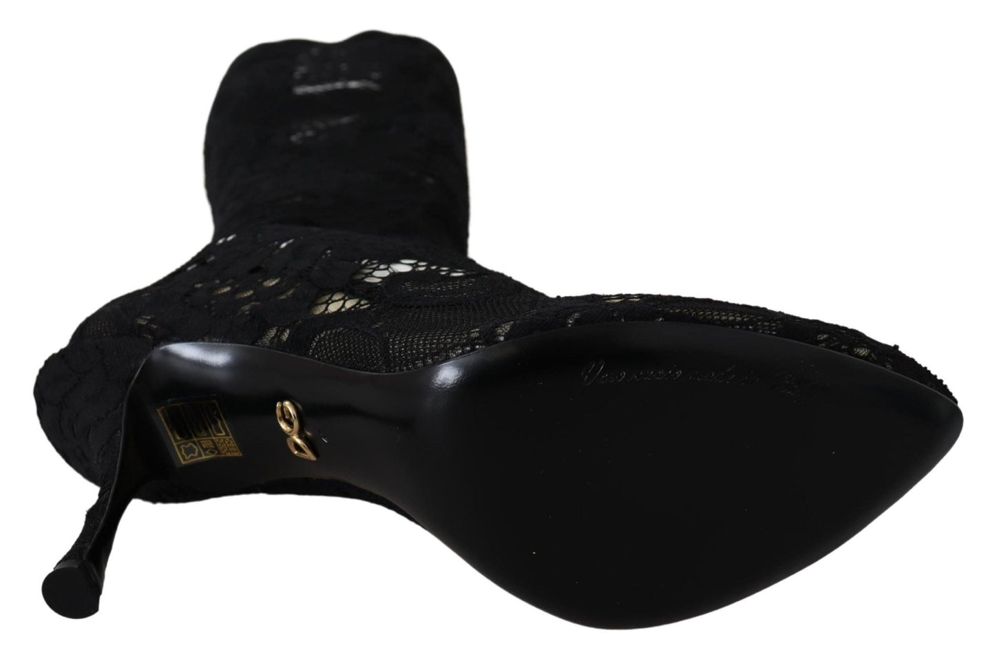 Dolce & Gabbana Elegant Black Stretch Sock Pumps - Sandy Store ByNet