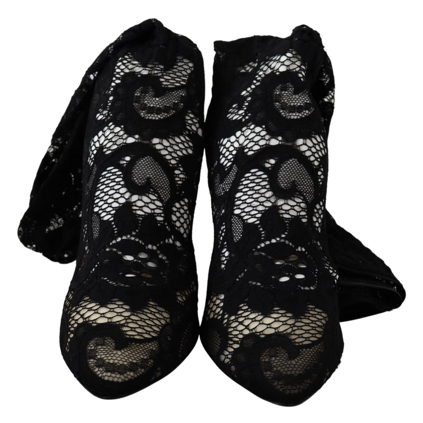 Dolce & Gabbana Elegant Black Stretch Sock Pumps - Sandy Store ByNet