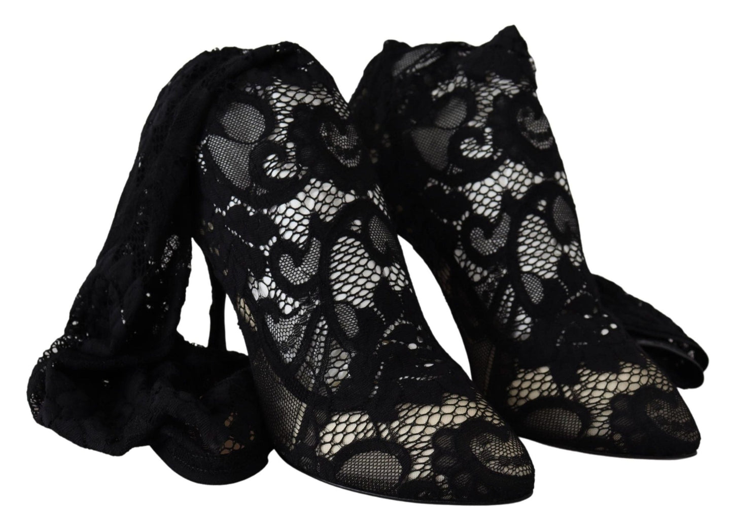 Dolce & Gabbana Elegant Black Stretch Sock Pumps - Sandy Store ByNet