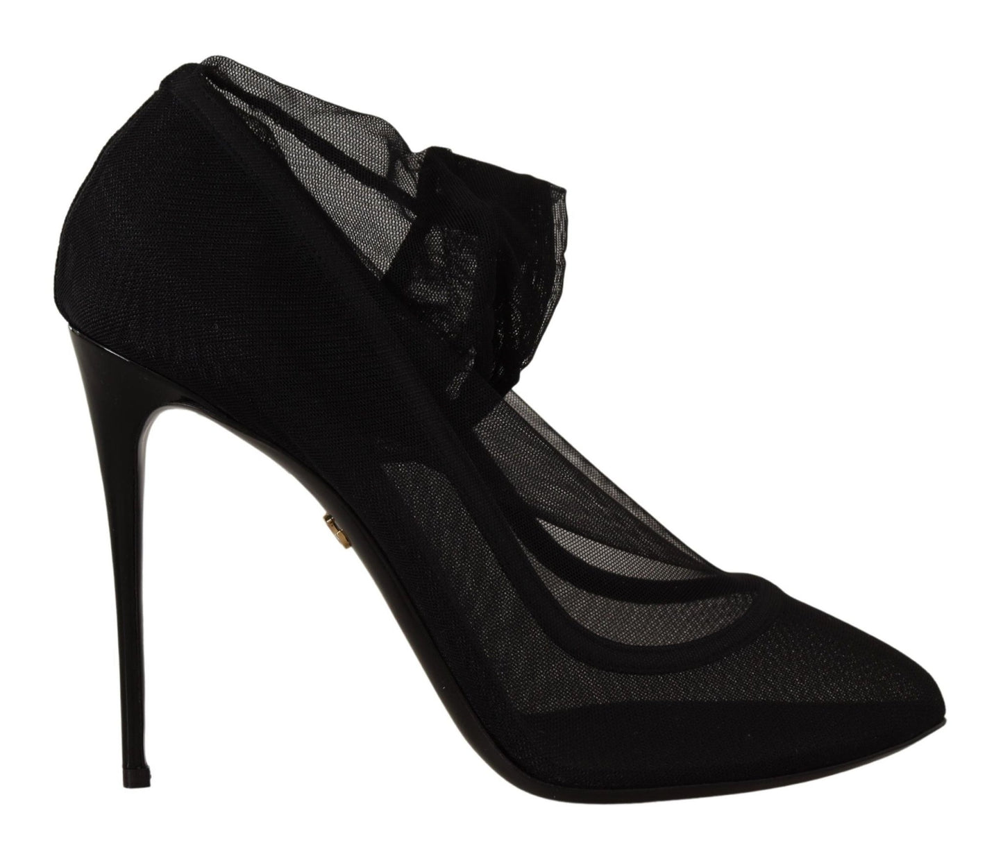 Dolce & Gabbana Elegant Black Stretch Socks Boots - Sandy Store ByNet