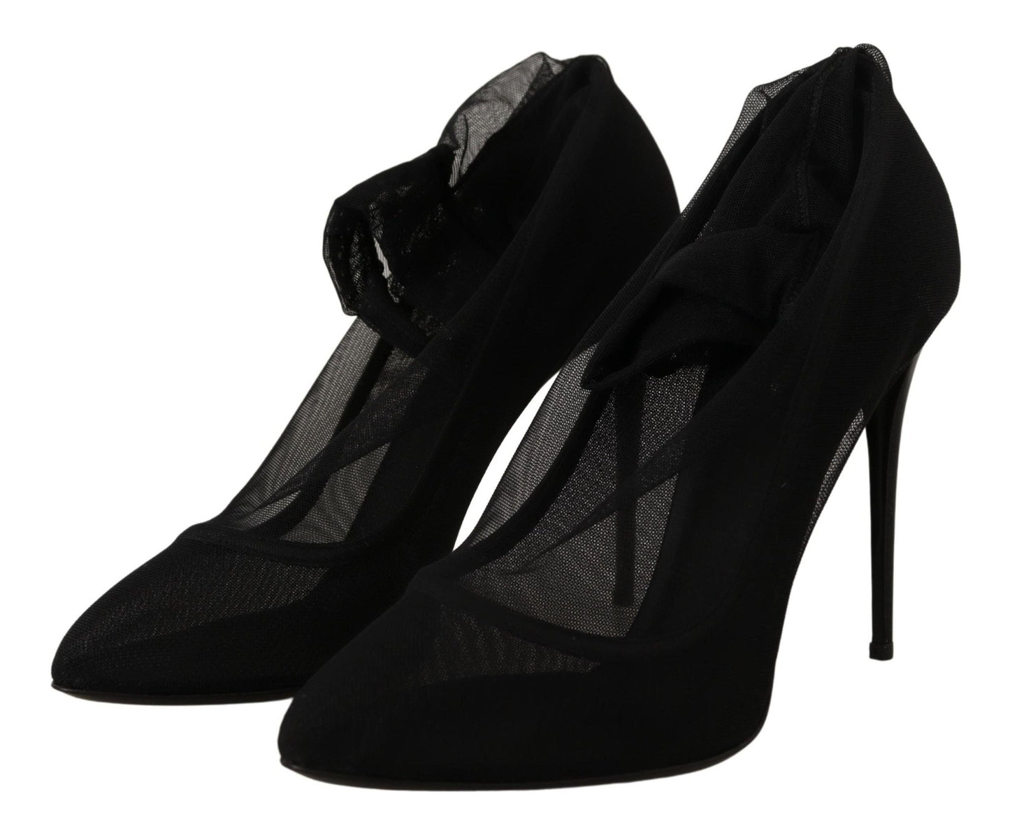 Dolce & Gabbana Elegant Black Stretch Socks Boots - Sandy Store ByNet