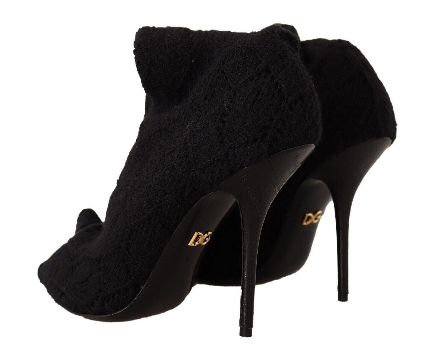 Dolce & Gabbana Elegant Black Stretch Socks Boots - Sandy Store ByNet
