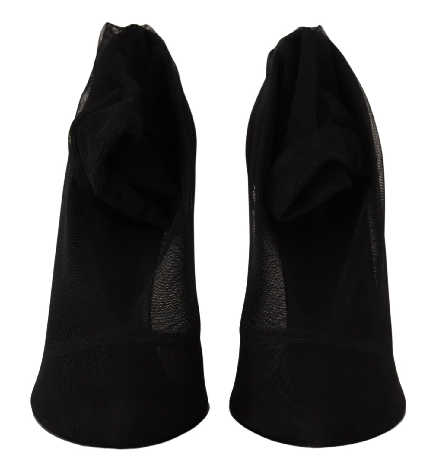 Dolce & Gabbana Elegant Black Stretch Socks Boots - Sandy Store ByNet