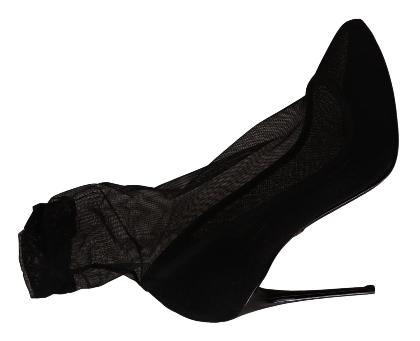 Dolce & Gabbana Elegant Black Stretch Socks Boots - Sandy Store ByNet
