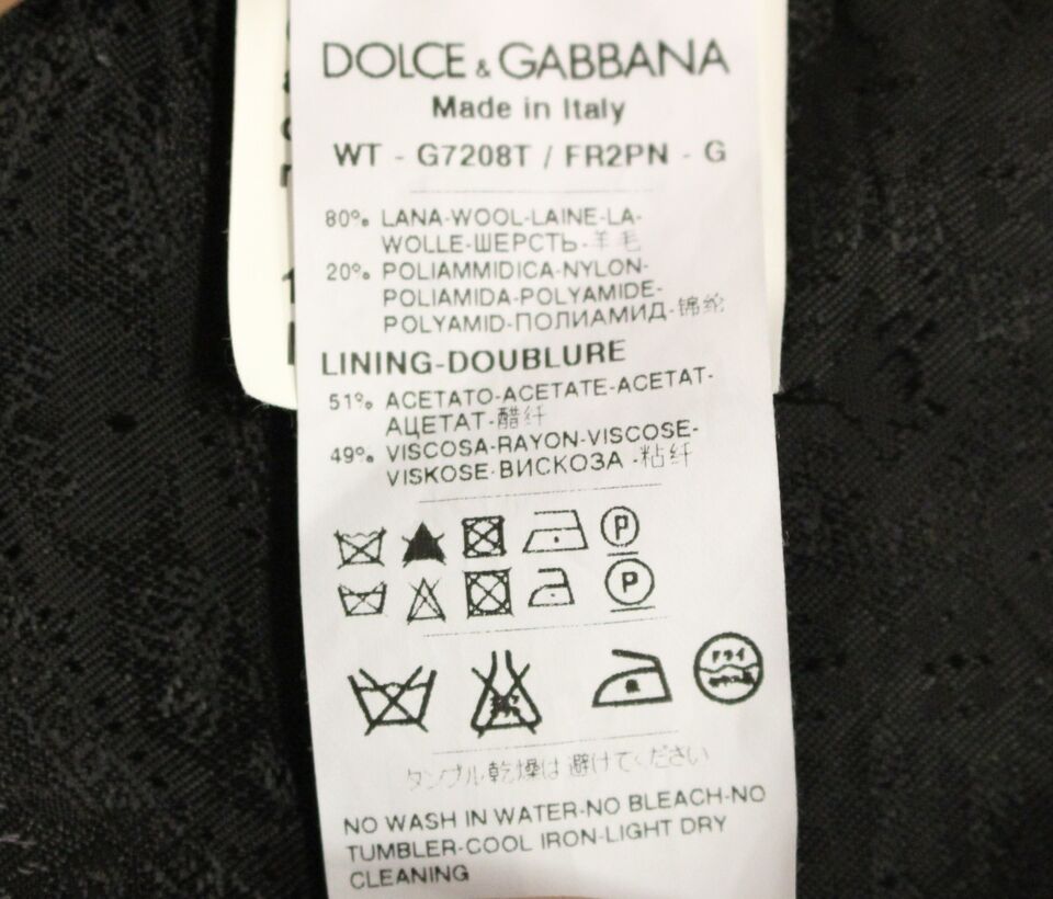 Dolce & Gabbana Elegant Black Striped Single Breasted Dress Vest - Sandy Store ByNet