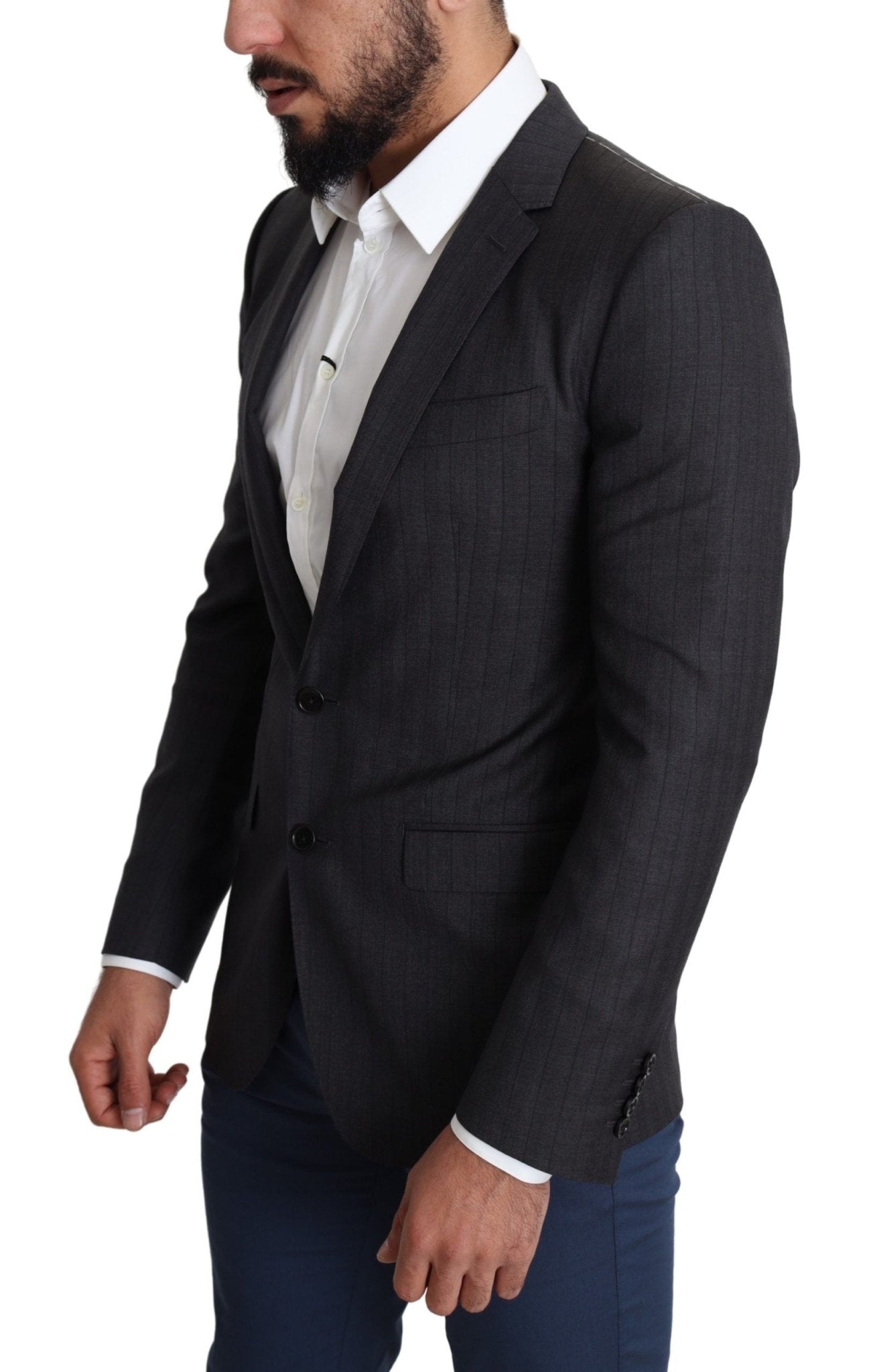 Dolce & Gabbana Elegant Black Virgin Wool Martini Blazer - Sandy Store ByNet