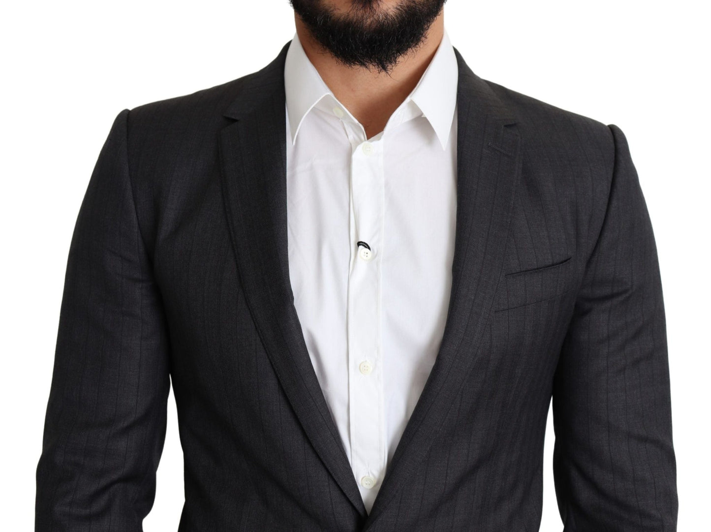 Dolce & Gabbana Elegant Black Virgin Wool Martini Blazer - Sandy Store ByNet