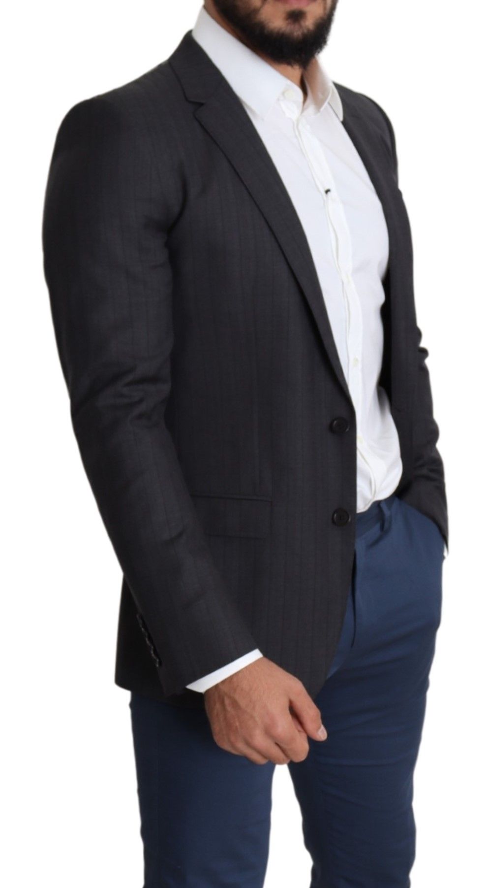 Dolce & Gabbana Elegant Black Virgin Wool Martini Blazer - Sandy Store ByNet