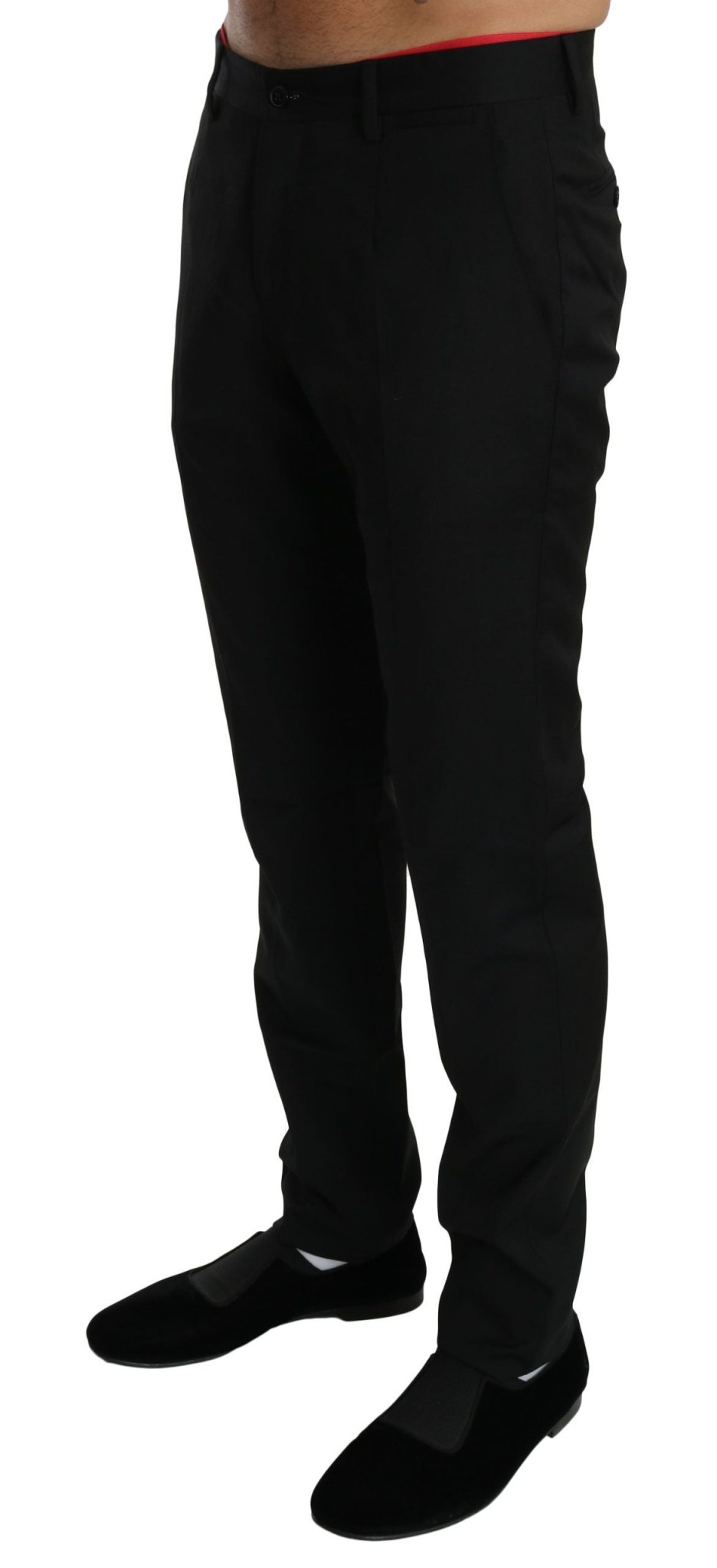 Dolce & Gabbana Elegant Black Wool Dress Pants - Sandy Store ByNet