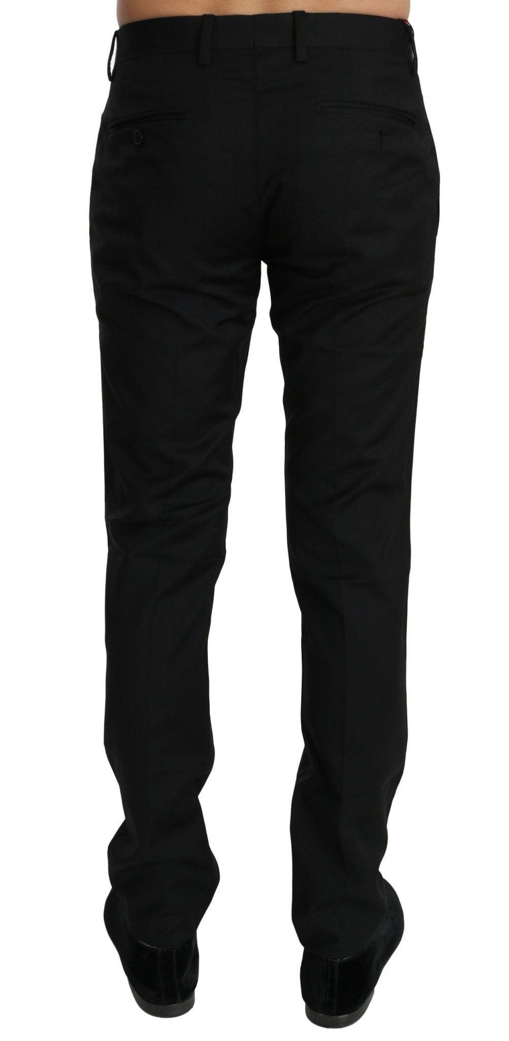 Dolce & Gabbana Elegant Black Wool Dress Pants - Sandy Store ByNet