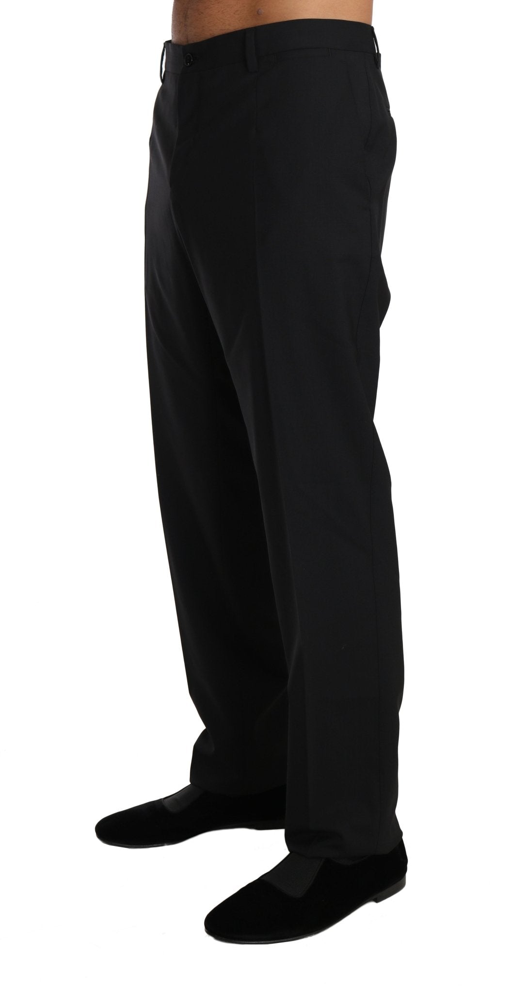 Dolce & Gabbana Elegant Black Wool Dress Pants - Sandy Store ByNet