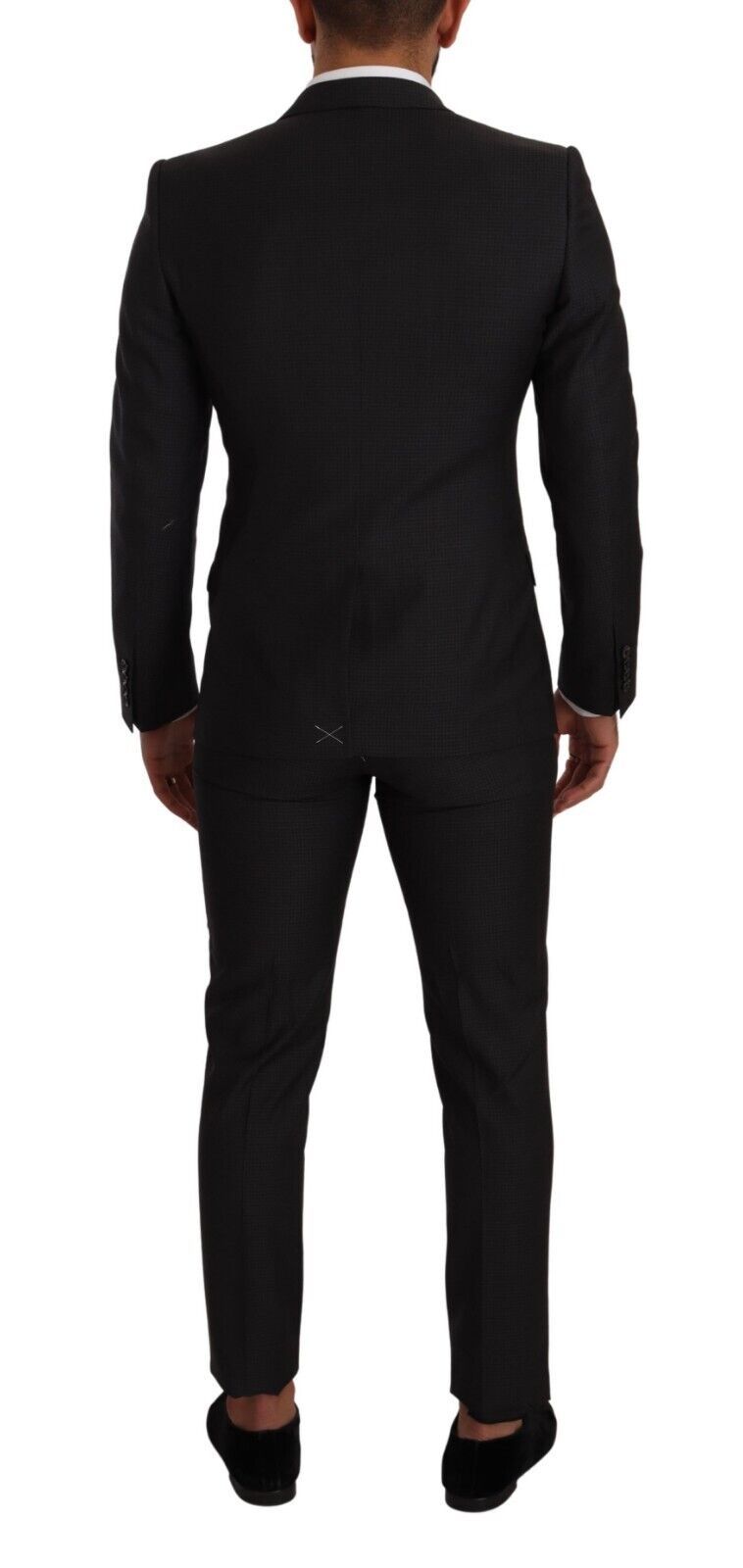 Dolce & Gabbana Elegant Black Wool Martini Suit - Sandy Store ByNet