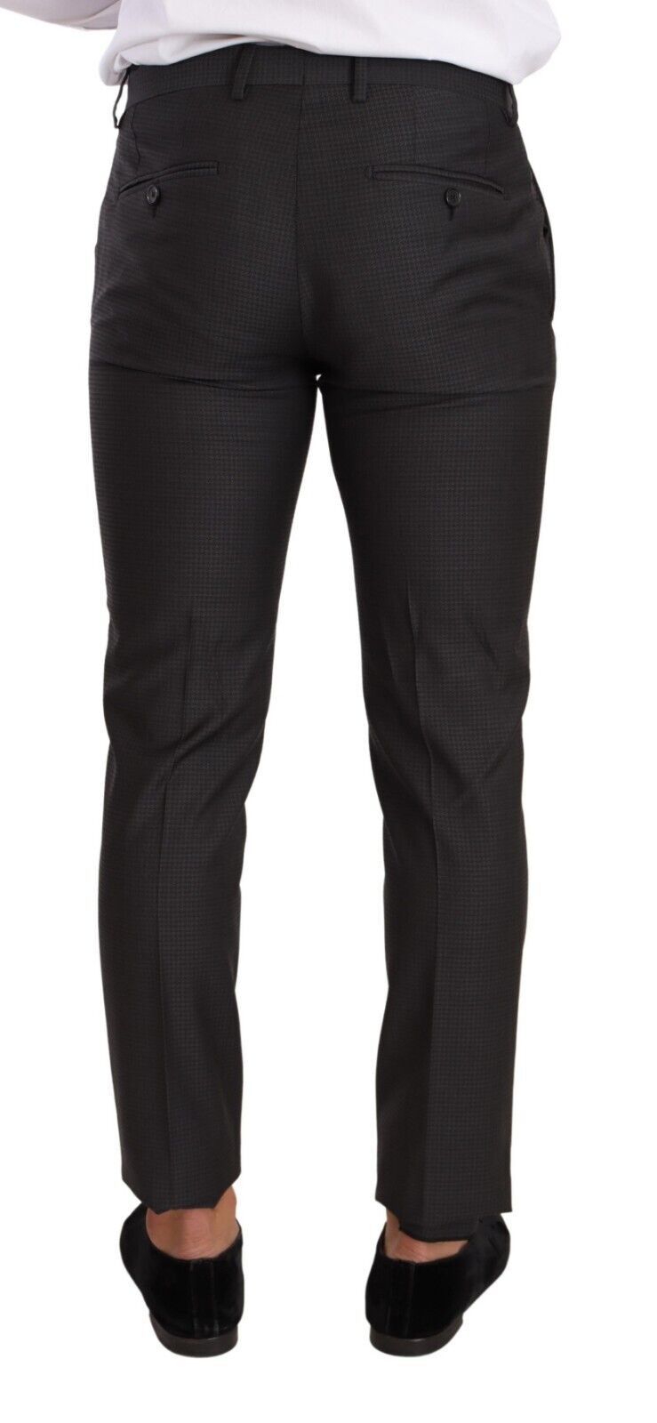 Dolce & Gabbana Elegant Black Wool Martini Suit - Sandy Store ByNet