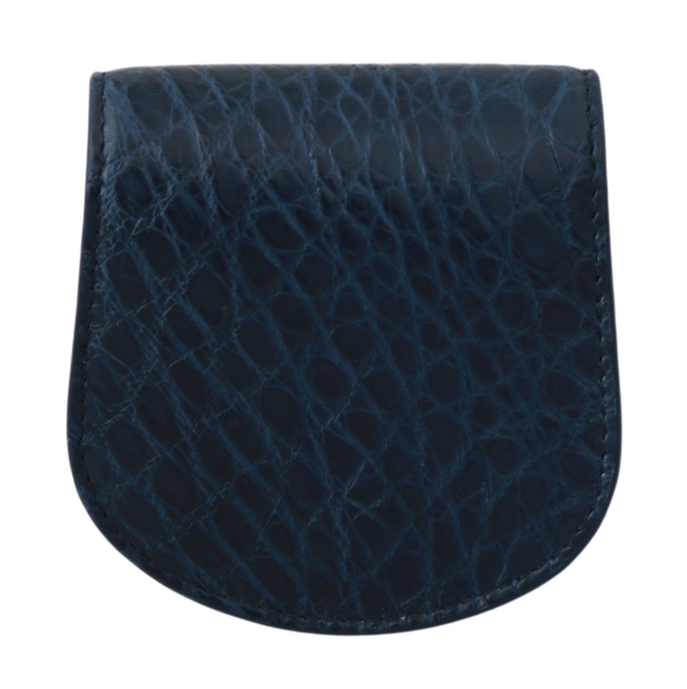 Dolce & Gabbana Elegant Blue Caimano Leather Condom Case Wallet - Sandy Store ByNet