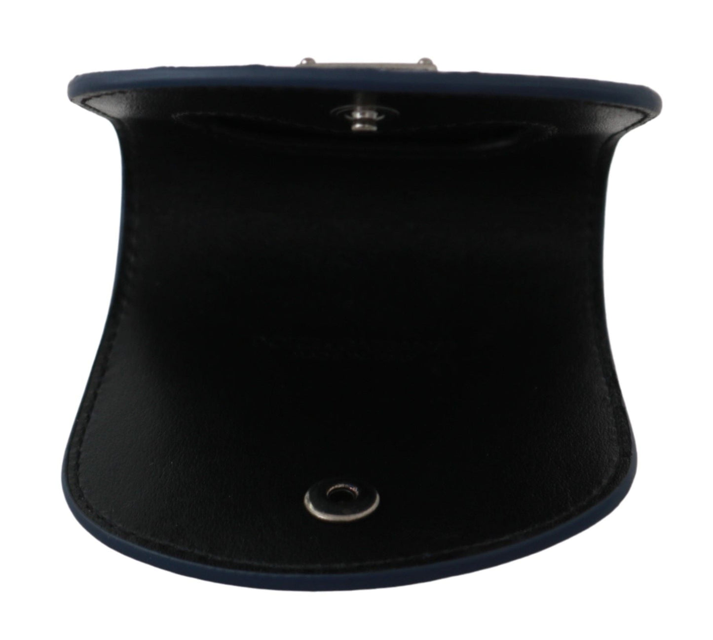 Dolce & Gabbana Elegant Blue Caimano Leather Condom Case Wallet - Sandy Store ByNet