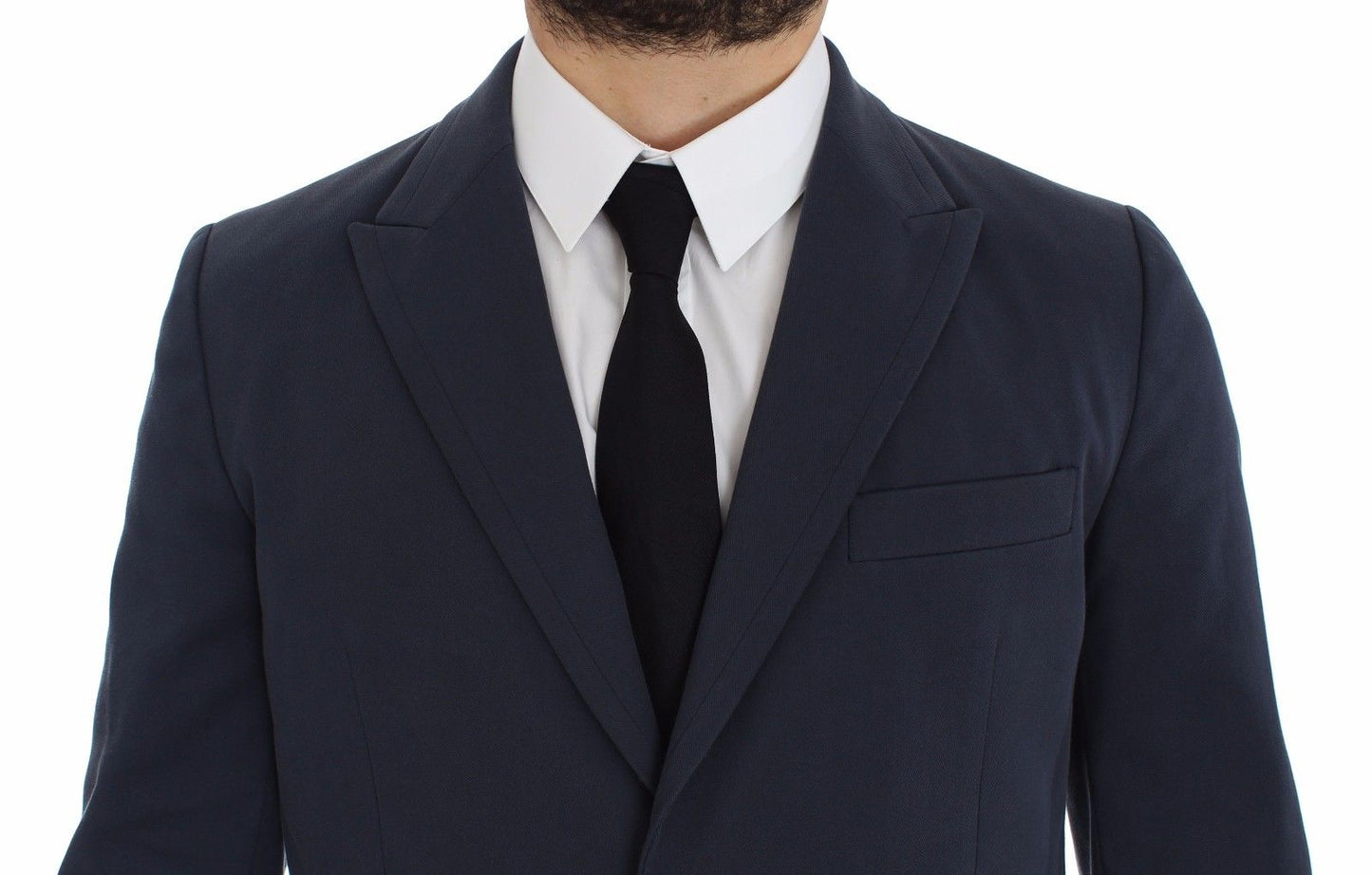 Dolce & Gabbana Elegant Blue Cotton Stretch Blazer Jacket - Sandy Store ByNet
