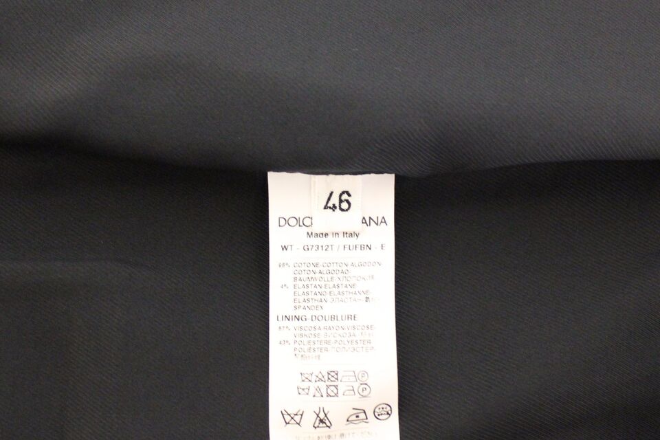 Dolce & Gabbana Elegant Blue Cotton Stretch Dress Vest - Sandy Store ByNet