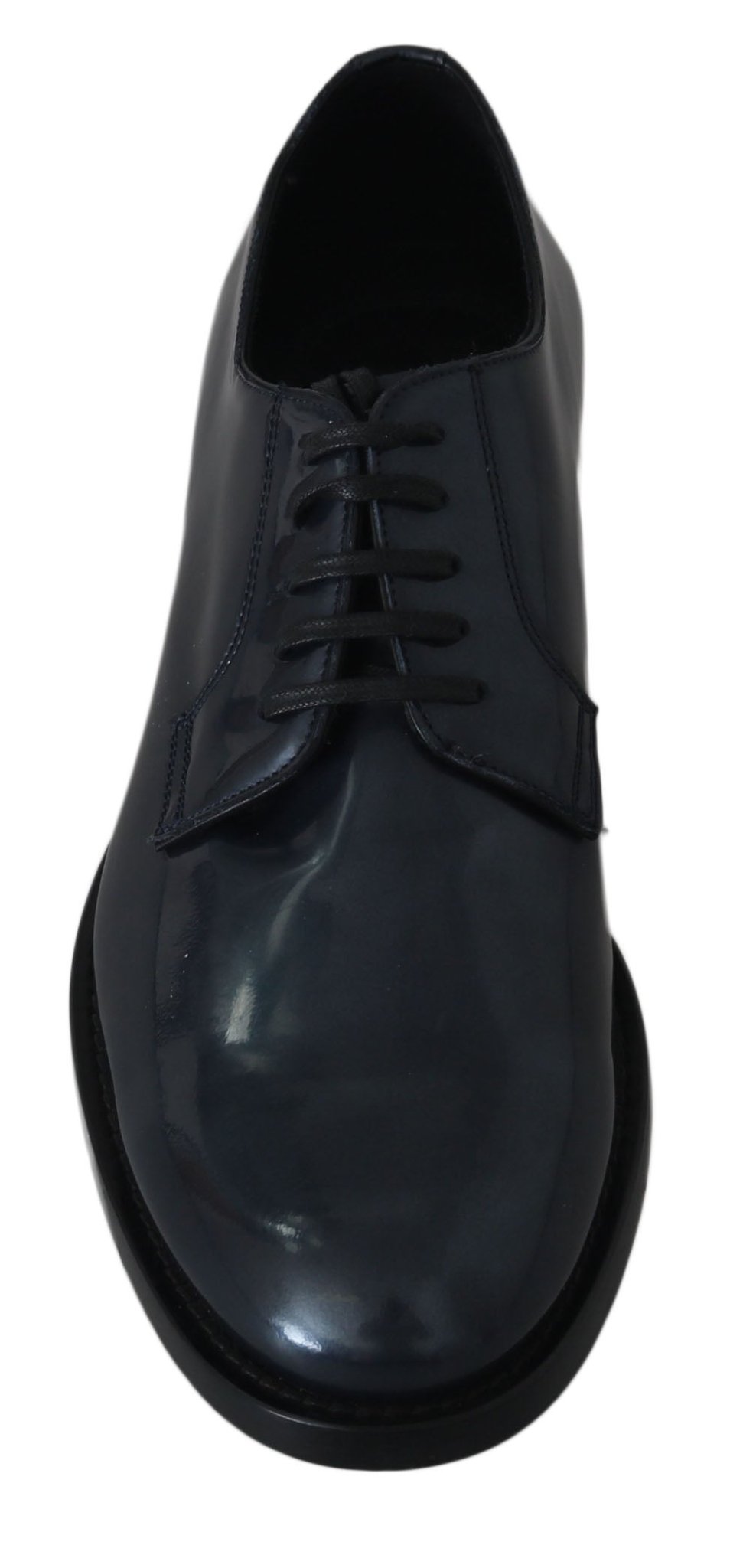 Dolce & Gabbana Elegant Blue Leather Derby Dress Shoes - Sandy Store ByNet