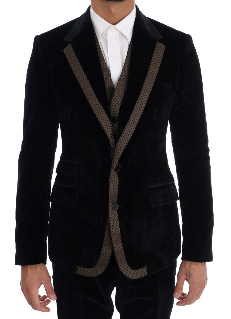 Dolce & Gabbana Elegant Blue Three - Piece Slim Fit Suit - Sandy Store ByNet