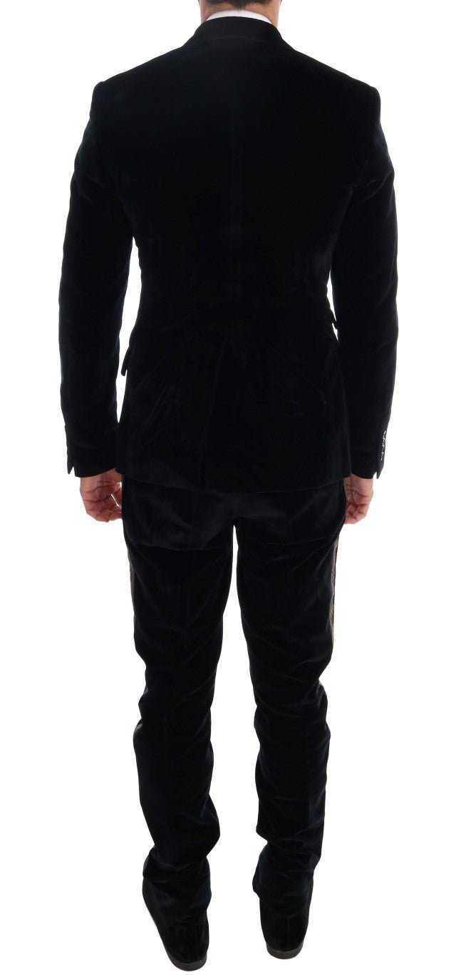 Dolce & Gabbana Elegant Blue Three - Piece Slim Fit Suit - Sandy Store ByNet