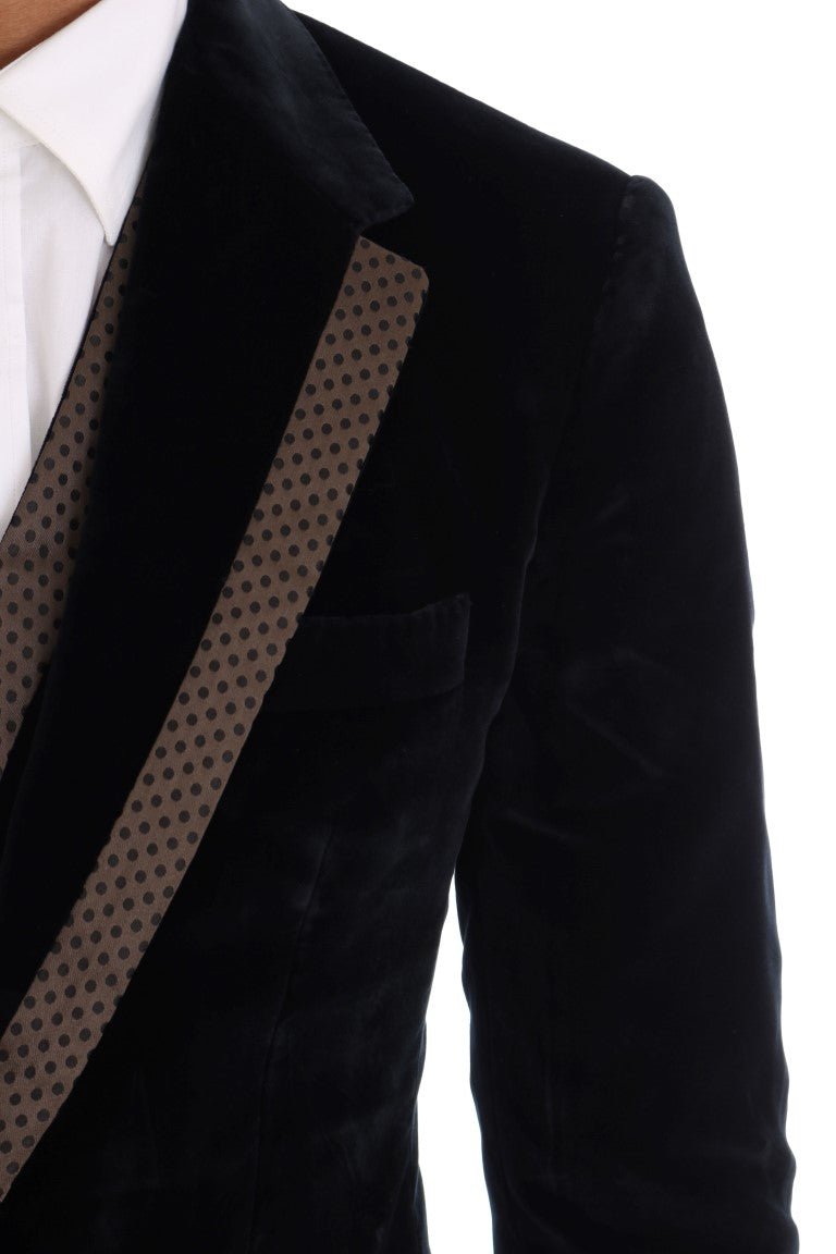 Dolce & Gabbana Elegant Blue Three - Piece Slim Fit Suit - Sandy Store ByNet