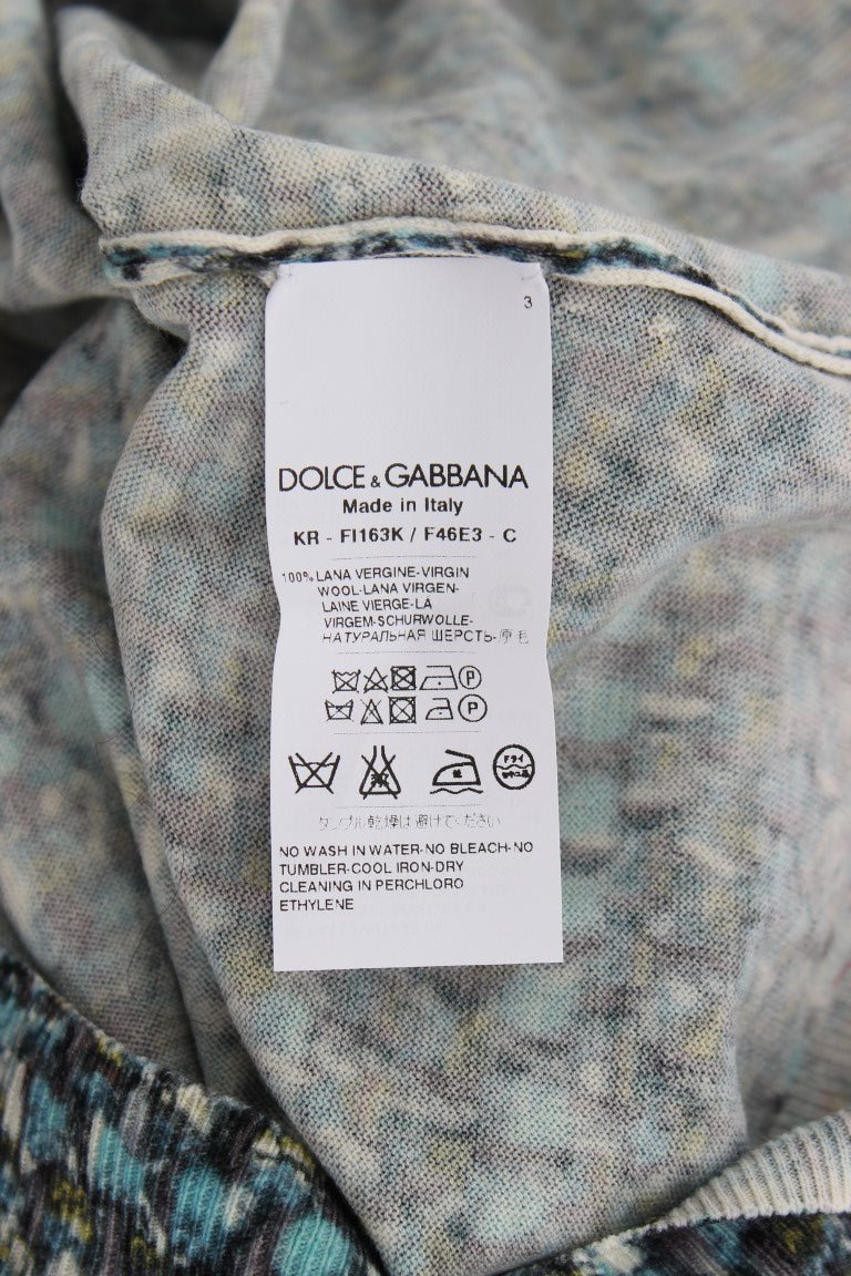 Dolce & Gabbana Elegant Blue Wool Vest Pullover Top - Sandy Store ByNet
