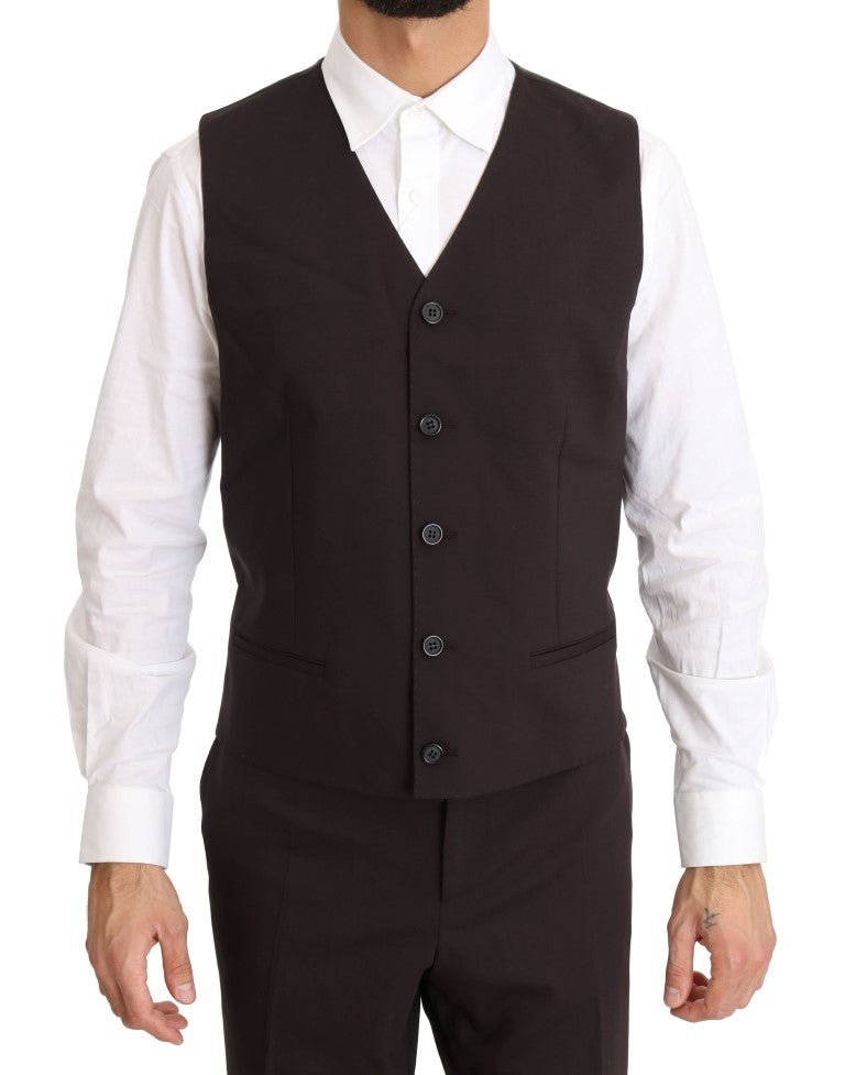 Dolce & Gabbana Elegant Bordeaux Double Breasted Suit - Sandy Store ByNet