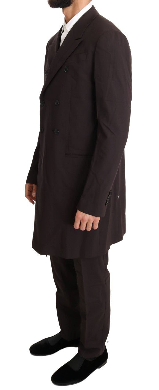 Dolce & Gabbana Elegant Bordeaux Double Breasted Suit - Sandy Store ByNet