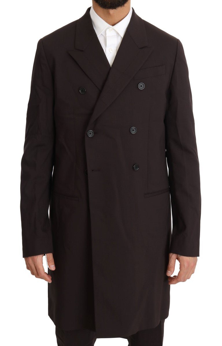 Dolce & Gabbana Elegant Bordeaux Double Breasted Suit - Sandy Store ByNet