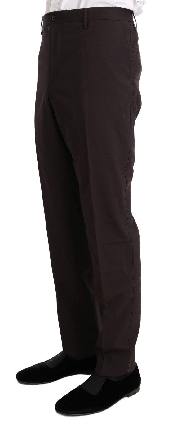 Dolce & Gabbana Elegant Bordeaux Double Breasted Suit - Sandy Store ByNet