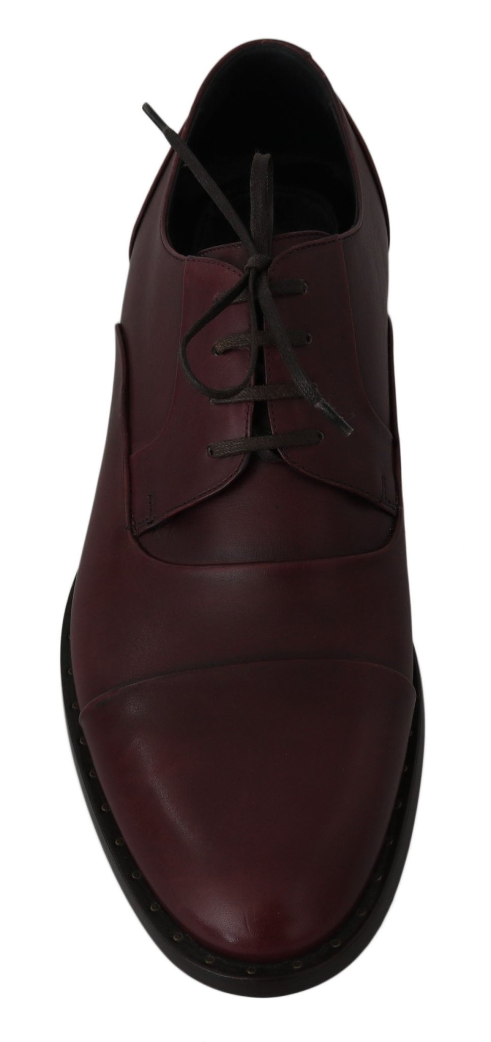 Dolce & Gabbana Elegant Bordeaux Leather Dress Shoes - Sandy Store ByNet