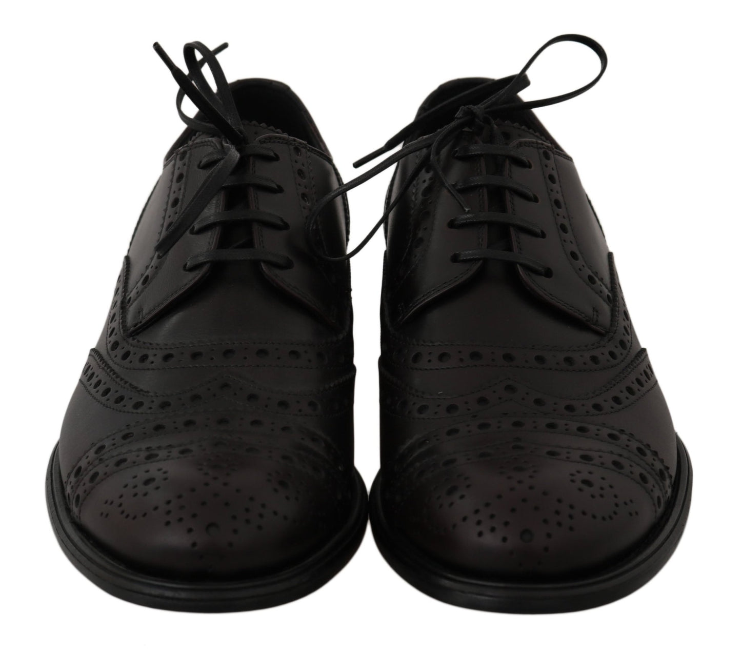Dolce & Gabbana Elegant Bordeaux Wingtip Derby Dress Shoes - Sandy Store ByNet