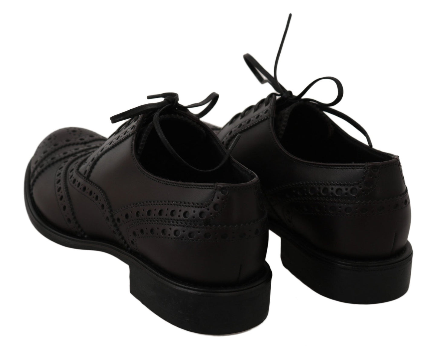 Dolce & Gabbana Elegant Bordeaux Wingtip Derby Dress Shoes - Sandy Store ByNet