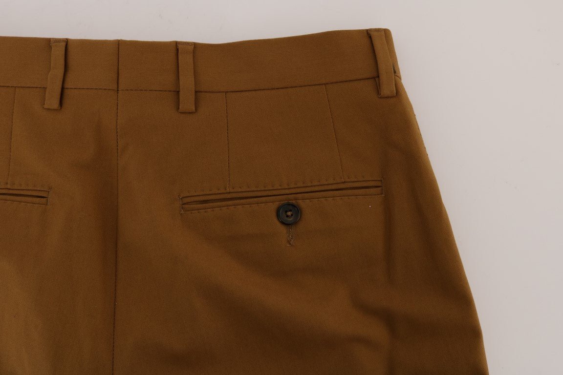 Dolce & Gabbana Elegant Brown Formal Trousers for Men - Sandy Store ByNet