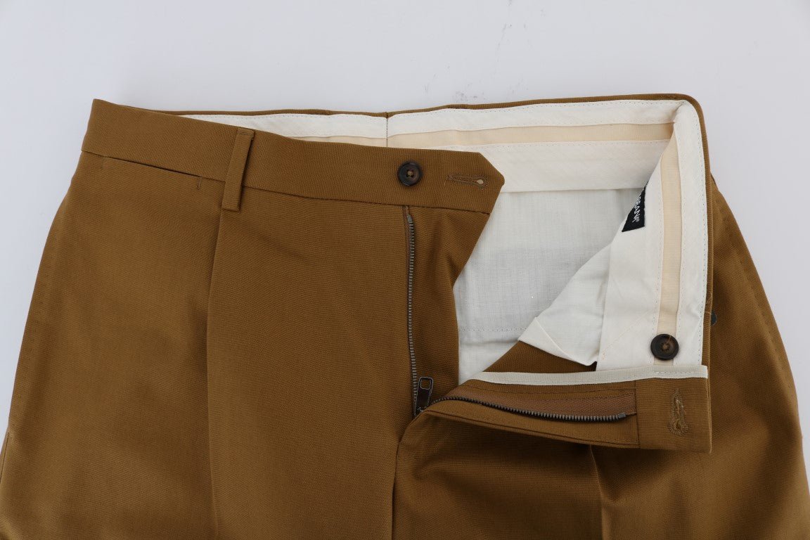 Dolce & Gabbana Elegant Brown Formal Trousers for Men - Sandy Store ByNet
