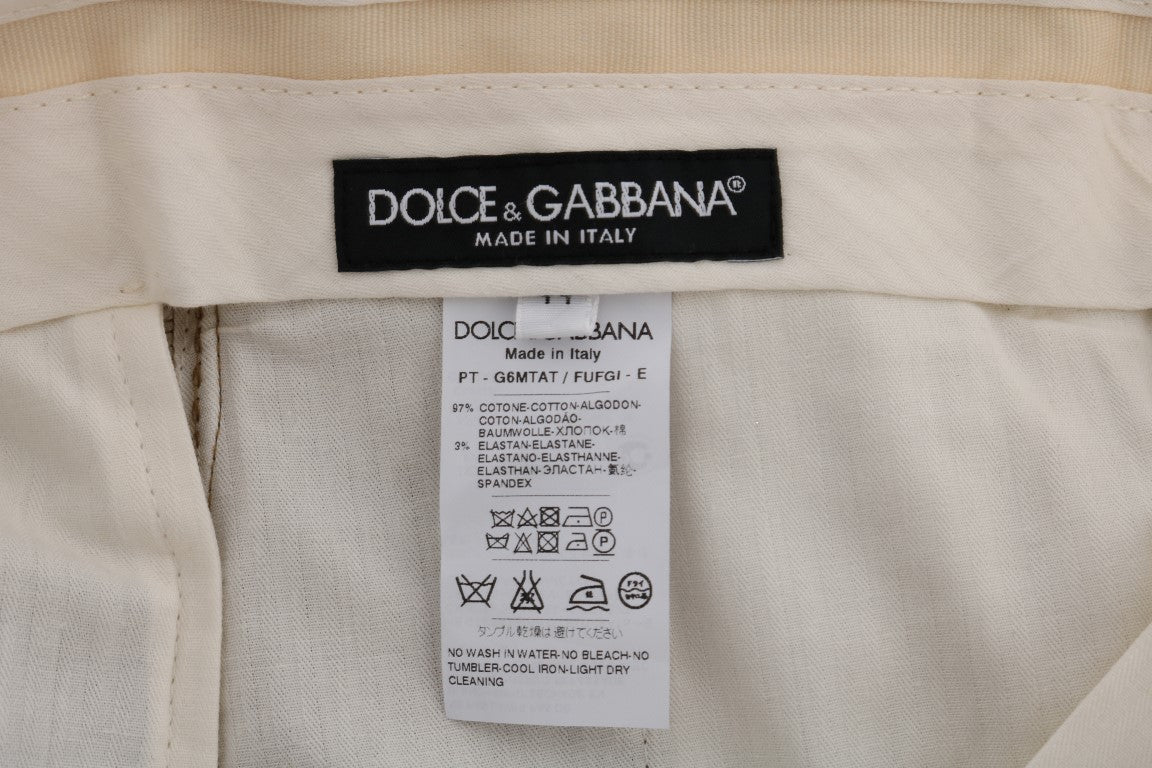 Dolce & Gabbana Elegant Brown Formal Trousers for Men - Sandy Store ByNet