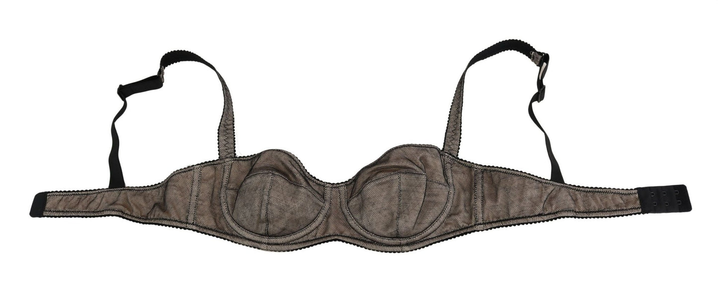 Dolce & Gabbana Elegant Brown Stretch Bra Womens Underwear - Sandy Store ByNet