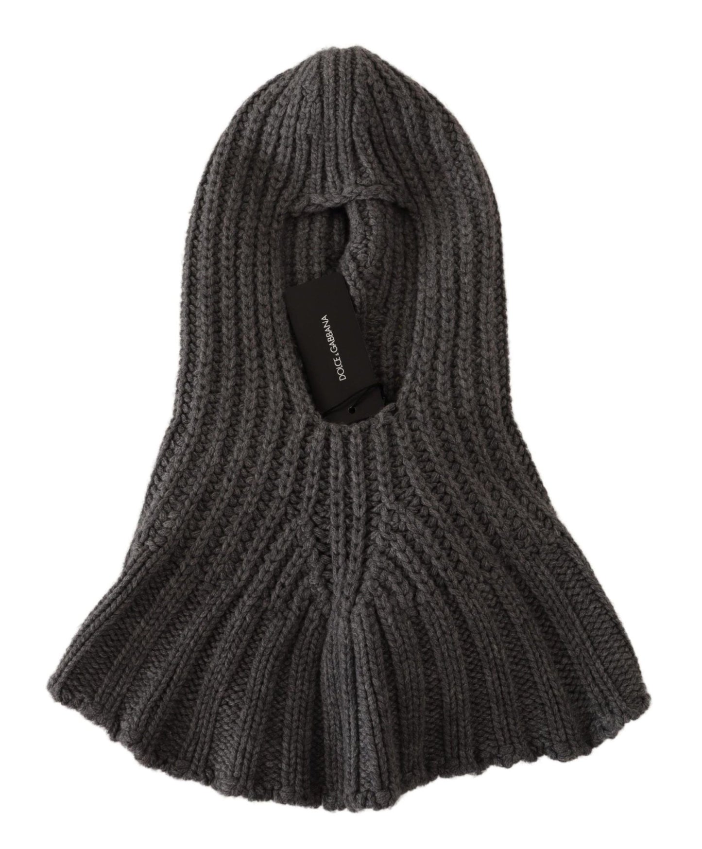 Dolce & Gabbana Elegant Cashmere Hood Scarf in Gray - Sandy Store ByNet