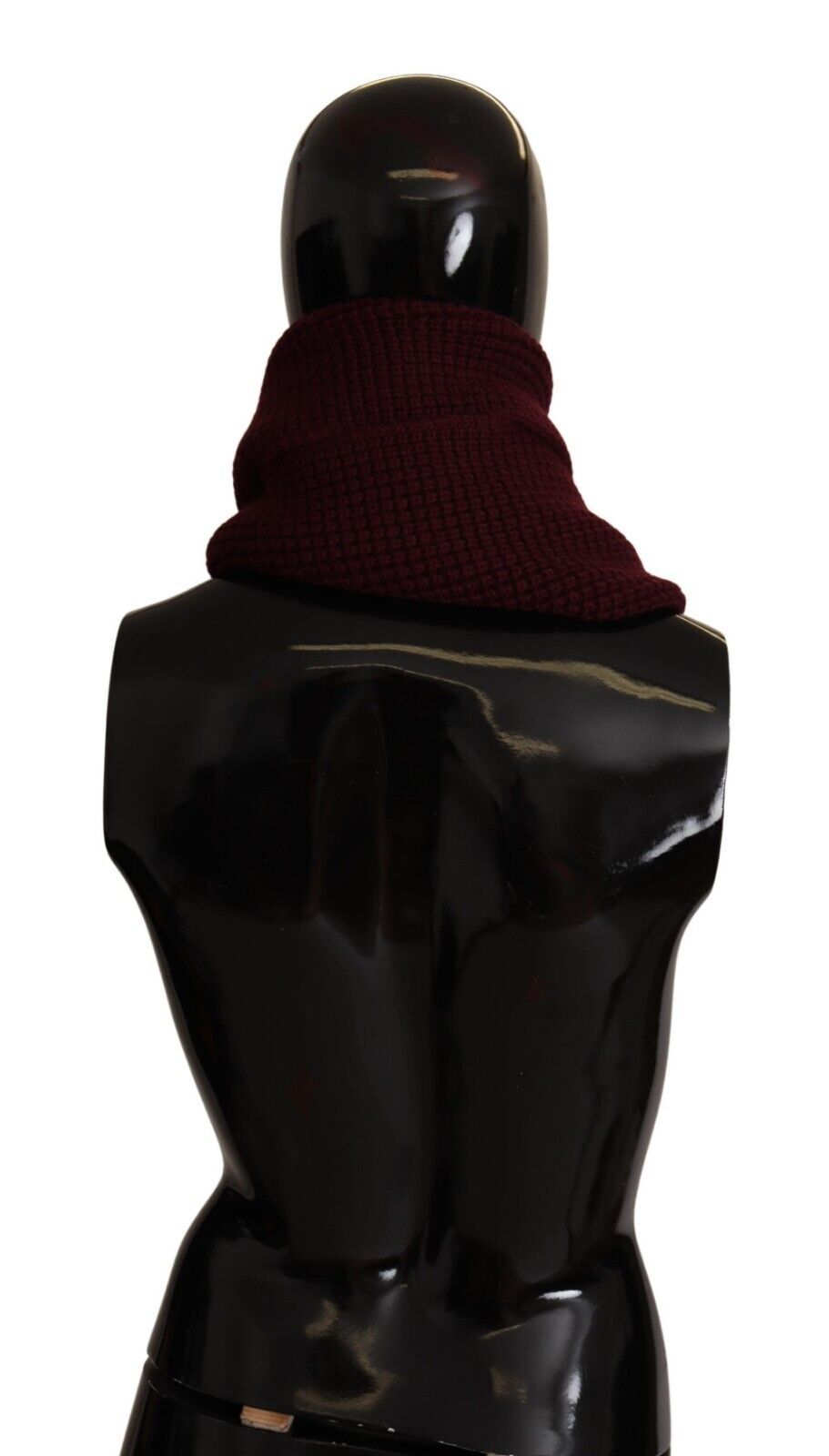 Dolce & Gabbana Elegant Cashmere Knit Scarf in Dark Red - Sandy Store ByNet